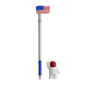 To The Moon And Back - Set di 2 Gomme e 1 Matita