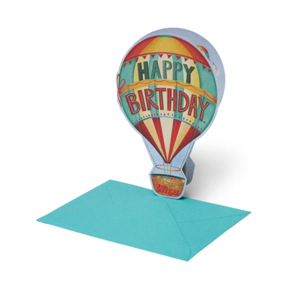 Biglietto d'Auguri - Happy Birthday - Air Balloon