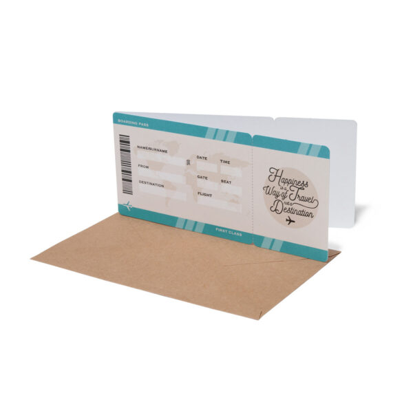 Biglietto d'Auguri - Happy Birthday - Airplane Ticket