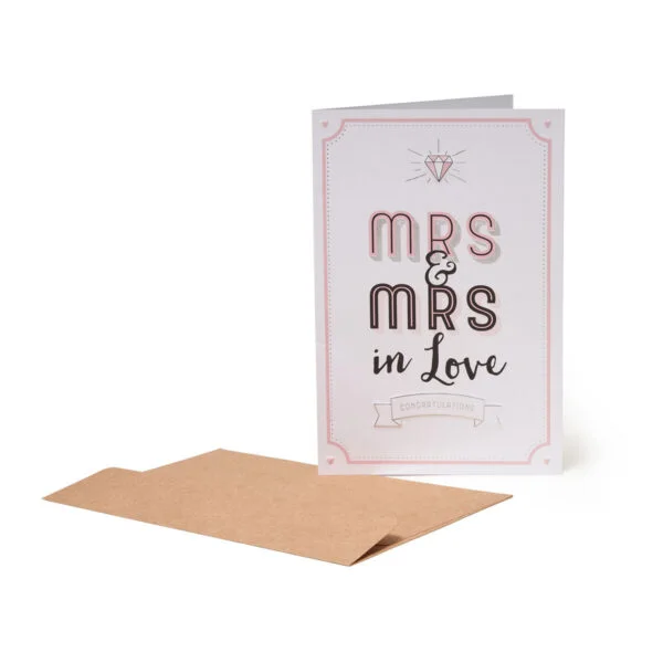 Biglietto di Congratulazioni - Mrs&Mrs