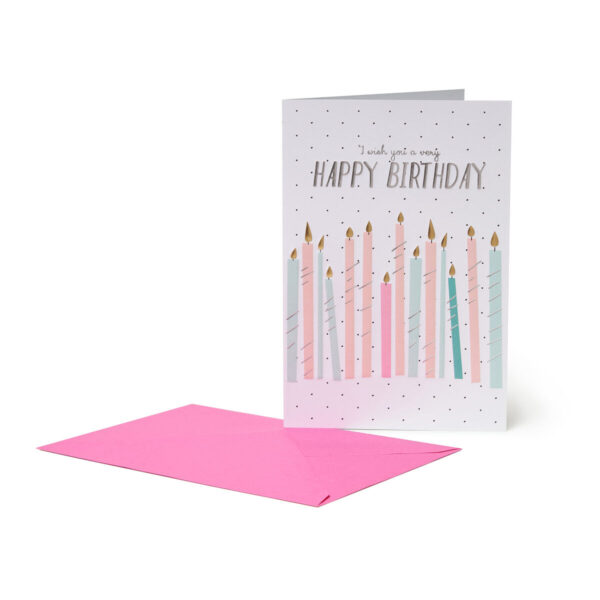 Biglietto di Auguri di Compleanno - Candele