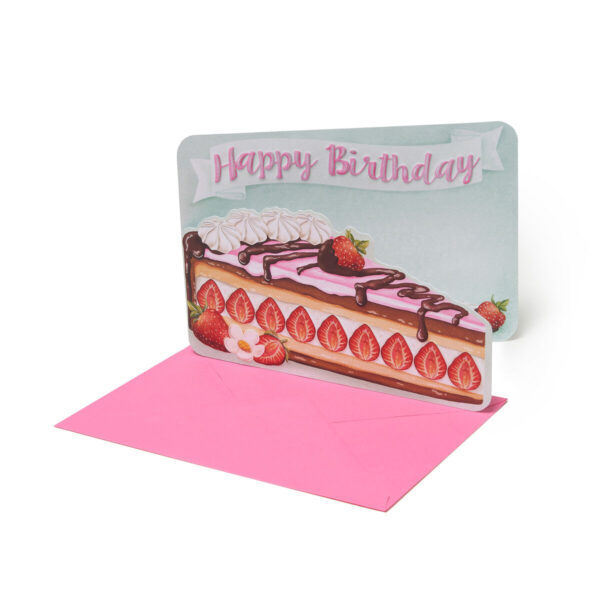 Biglietto di Auguri di Compleanno - Fetta di Torta