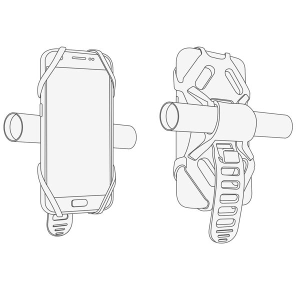 Porta Cellulare per Bicicletta Regolabile