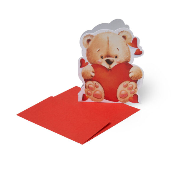 Mini Biglietto d'Auguri - Love Bear