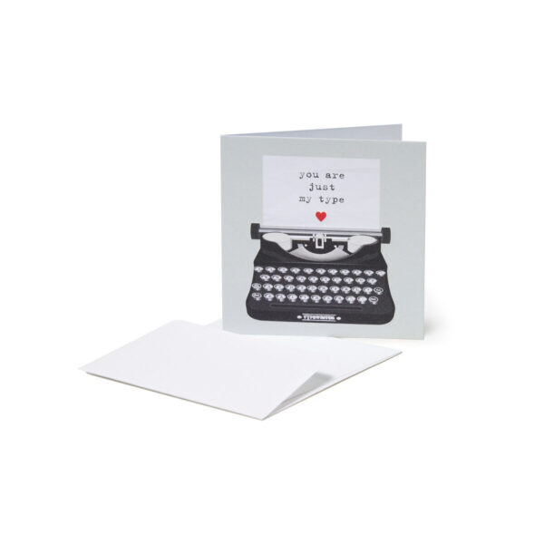 Biglietto di Amore e Amicizia - Macchina da Scrivere