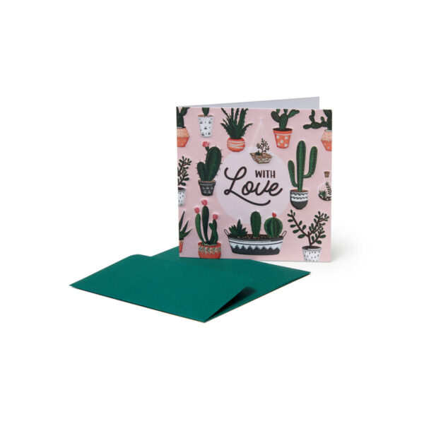 Mini Biglietto d'Auguri - Cactus Love