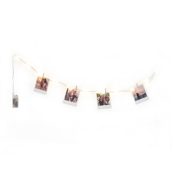 Filo di Lucine in Rame con Clip Portafoto
