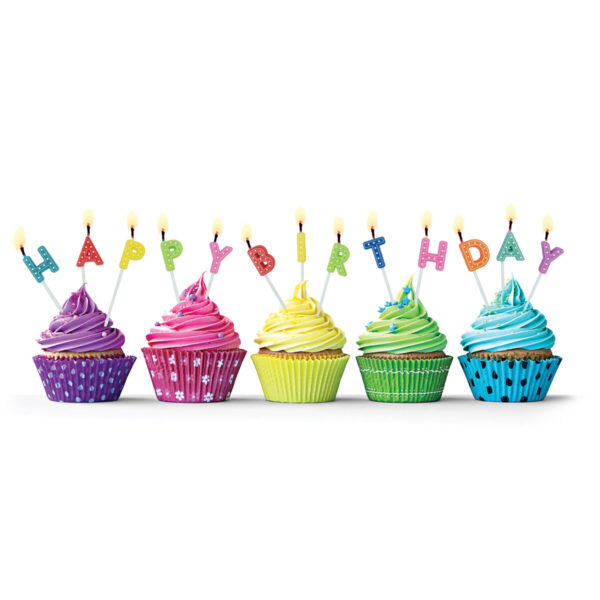 Candeline per Torta con Supporto in Plastica