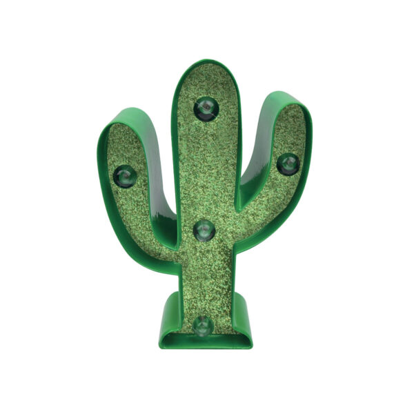Mini Luce Decorativa - Cactus con Glitter