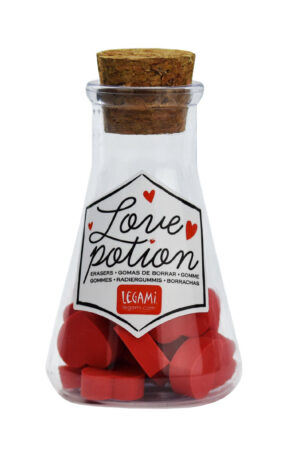 Love Potion Set di 18 Gomme a Forma di Cuore