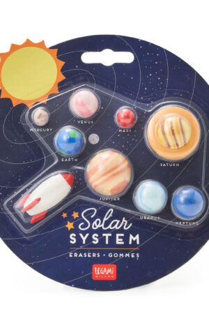 Solar System – Set di 9 Gomme