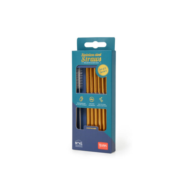Set di 6 Cannucce in Acciao Inox - Cocktail