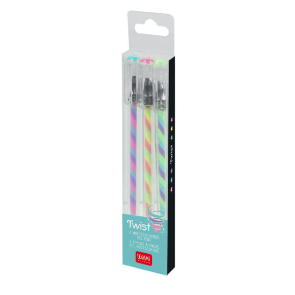 Set di 3 Penne Gel Multicolore