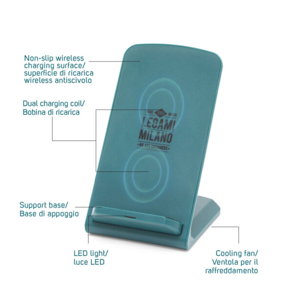 Super Fast - Caricabatterie Wireless con Supporto